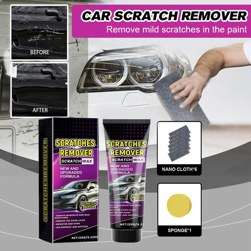 🚗Car Scratch Remover Wax with Nano Cloth✨