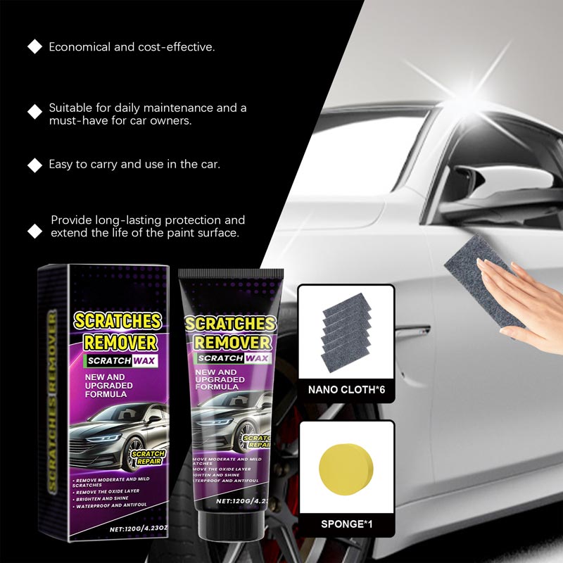 🚗Car Scratch Remover Wax with Nano Cloth✨
