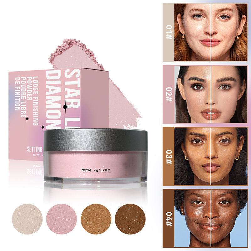 💕Hot Sale💕Oil Control Setting Pearlized Loose Powder