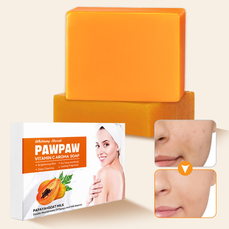 🔥Hot Sale🔥Vitamin C Papaya Goat Milk Aroma Soap