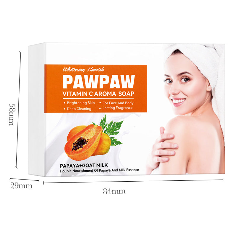 🔥Hot Sale🔥Vitamin C Papaya Goat Milk Aroma Soap