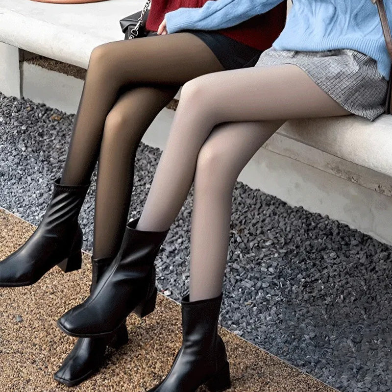 🔥HOT SALE🔥Women's Winter Fake Translucent Thick Pantyhose Tights