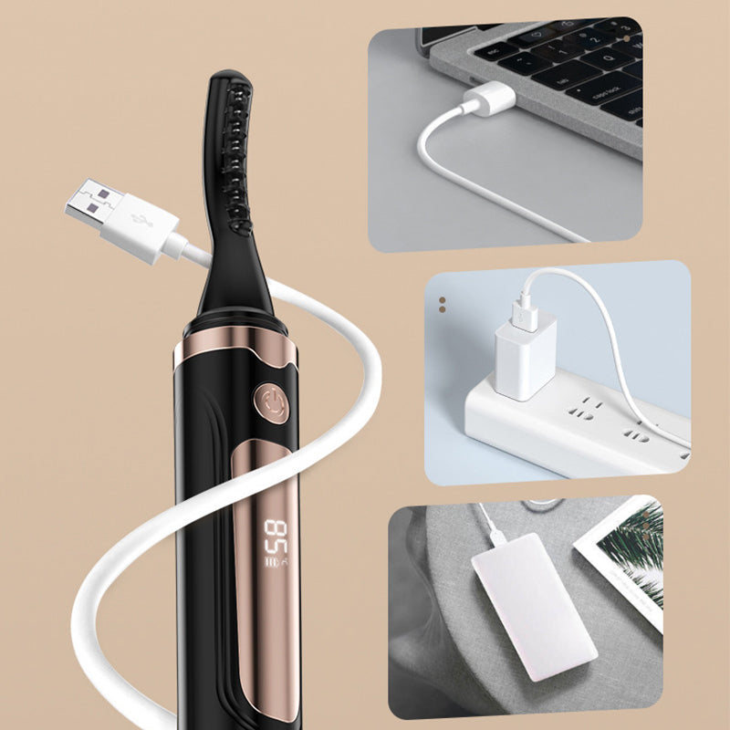 đ„New Year special offerđ Portable Heated Electric Eyelash Curler with Display