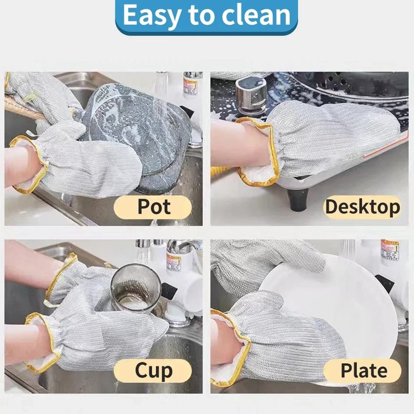 đ„2025 NEW SALES - 50% OFFđ„Kitchen Essentialsâ Dishwashing Wire Glovesâš