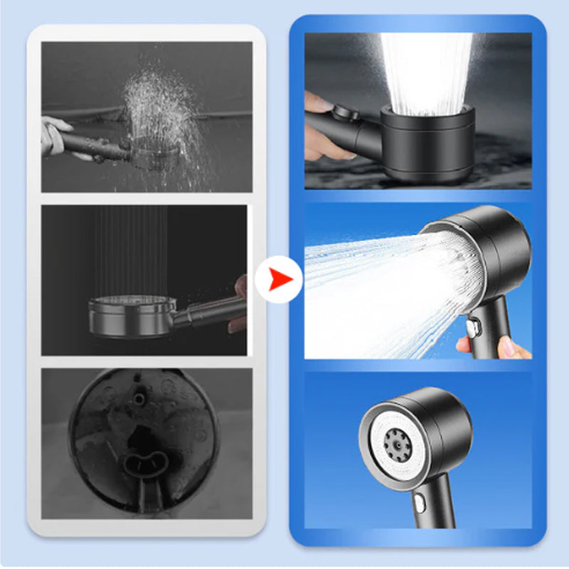 🔥HOT SALE -49% OFF🔥High-Pressure Shower Head with 4 Spray Modes & Built-In Filter
