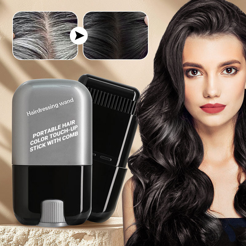 🔥Hot Sale 49% Off🔥✨ Portable Hair Color Touch-Up Stick with Built-In Comb – Quick & Easy Coverage!