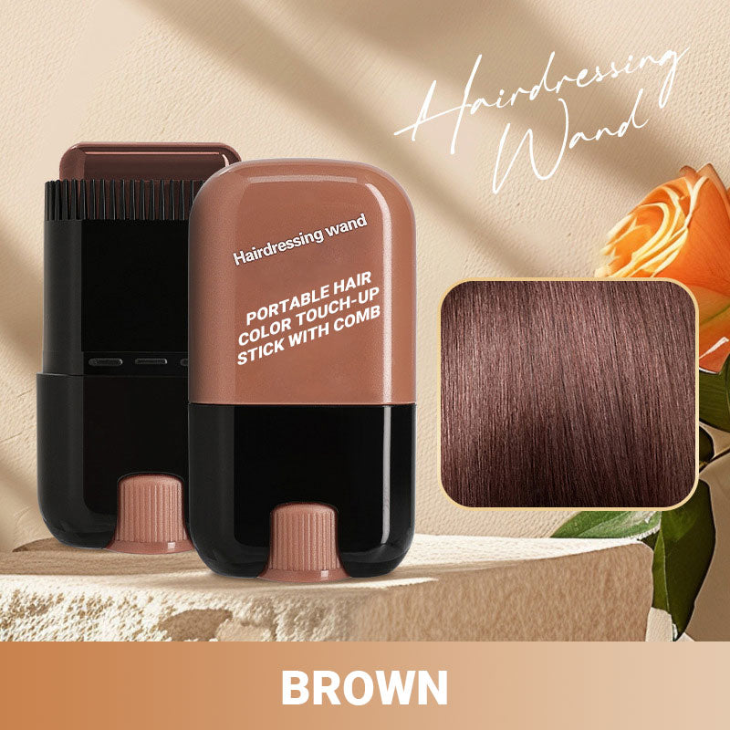 🔥Hot Sale 49% Off🔥✨ Portable Hair Color Touch-Up Stick with Built-In Comb – Quick & Easy Coverage!