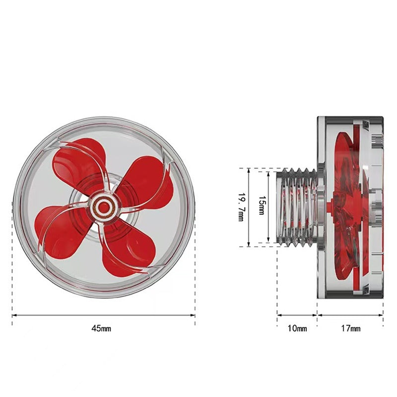 🐟Auto-Rotating 4-Blade Fan Kit for Fish Tank Outlet