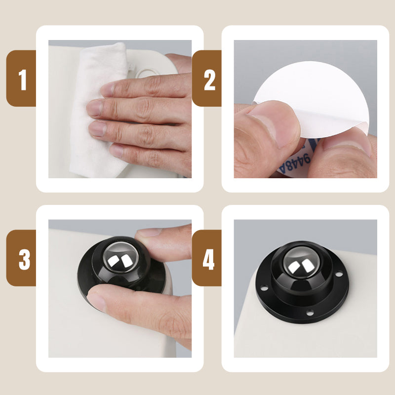 🔥Special Big Sale🔥Adhesive Load-Bearing 360°Universal Pulleys