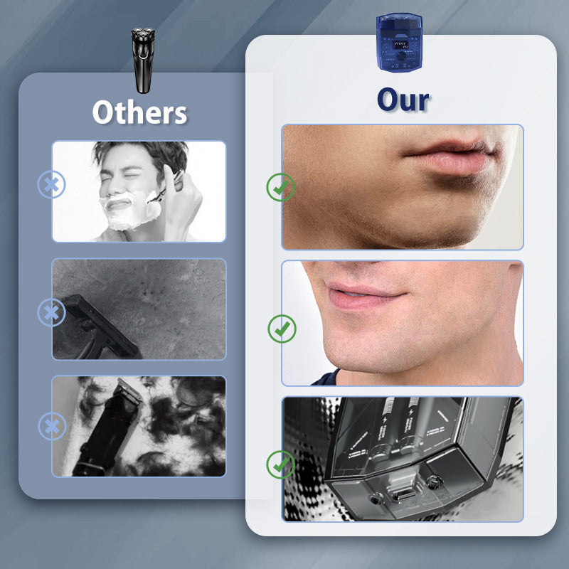 šHOT SALEš„Transparent Mini Electric Shaver with Low Noise