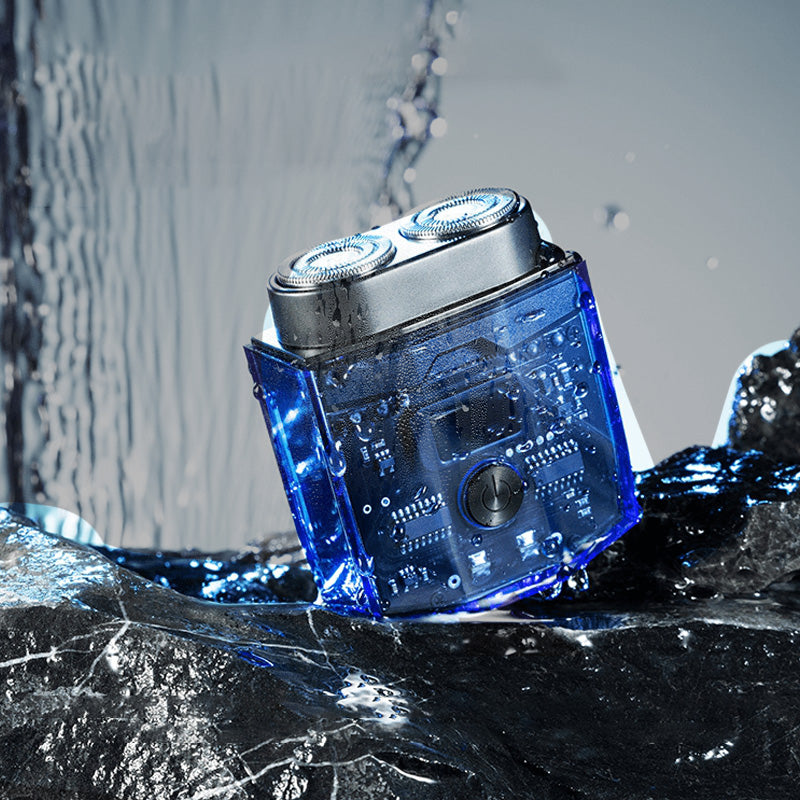 šHOT SALEš„Transparent Mini Electric Shaver with Low Noise