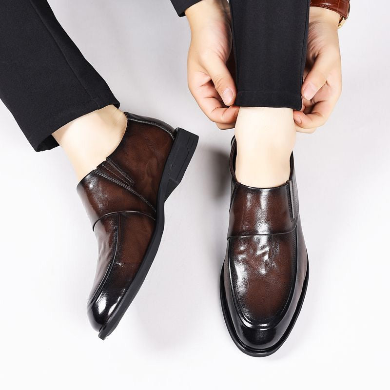 🎁Men's Business Casual Slip-On PU Leather Shoes👞