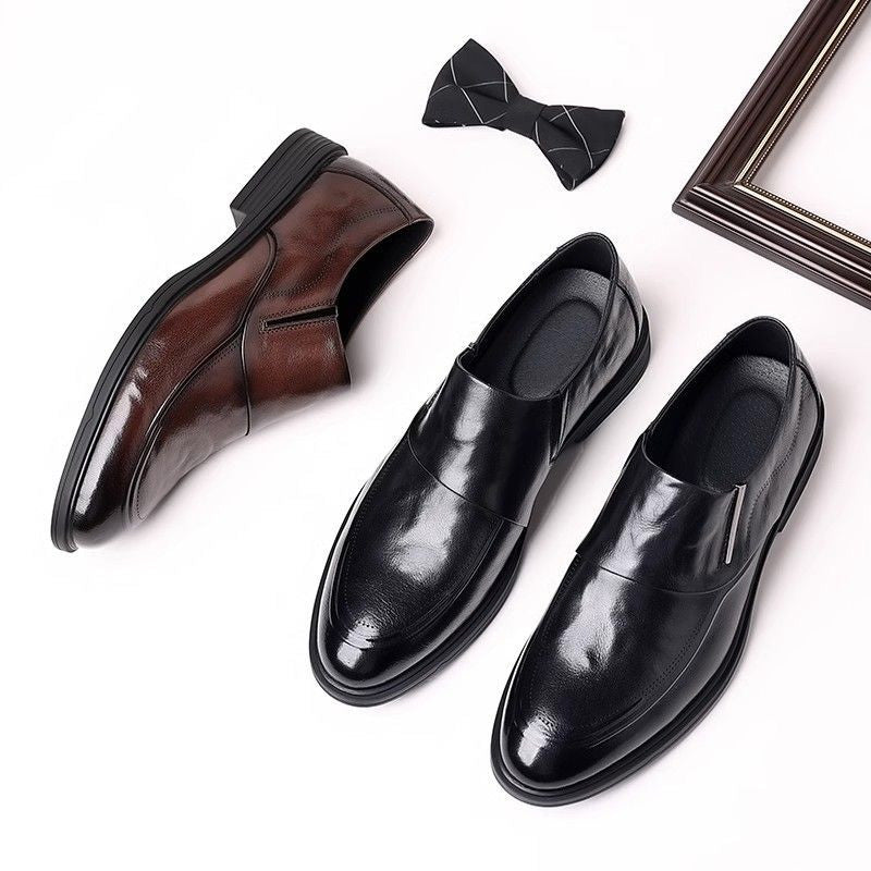 🎁Men's Business Casual Slip-On PU Leather Shoes👞