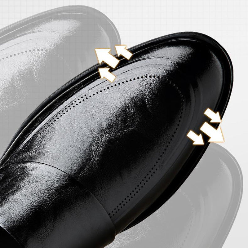 🎁Men's Business Casual Slip-On PU Leather Shoes👞