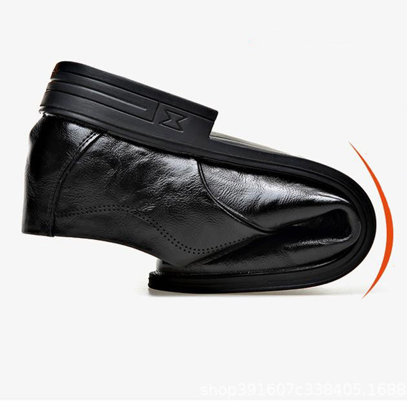 🎁Men's Business Casual Slip-On PU Leather Shoes👞