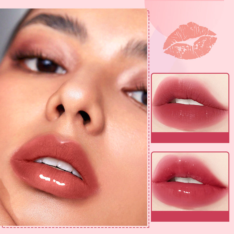 🎁Special Offer💕2-in-1 Waterproof Matte Lipstick & Clear Lip Gloss💕