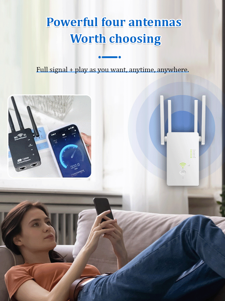 š„2025 HOT SALEš„Dual-band WiFi wireless signal device