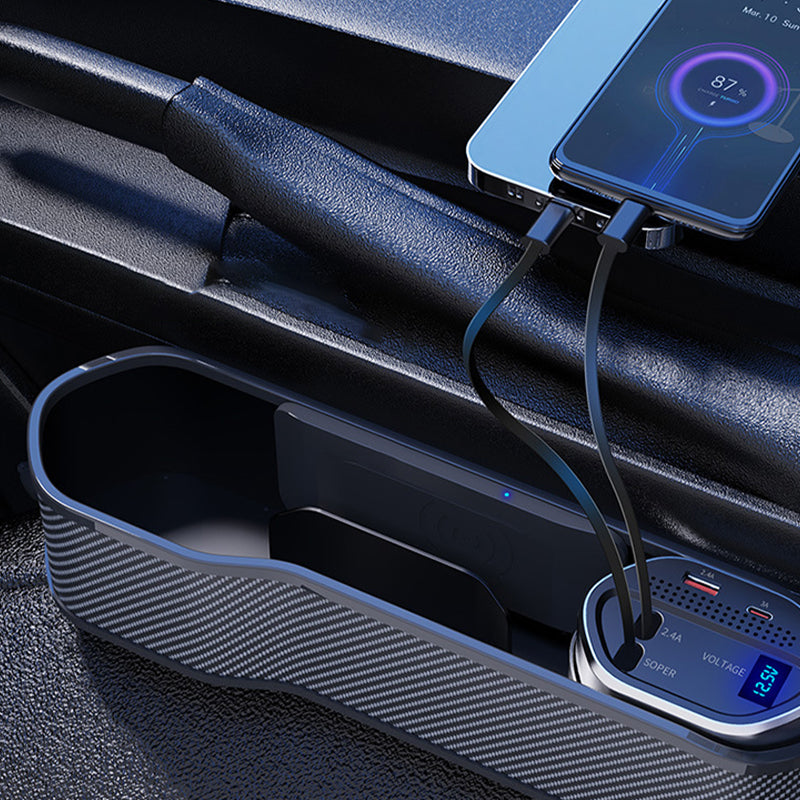 š„2025 New Arrivalš„ Car Seat Gap Filler with Fast Charging & Storage