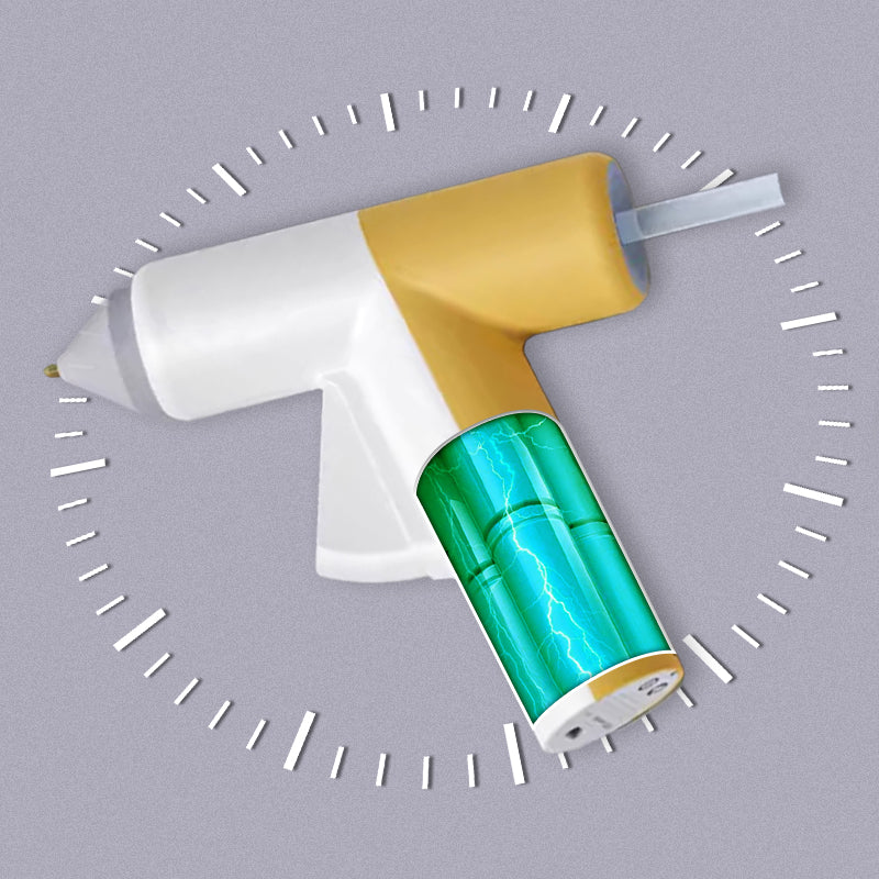 🎁2025 HOT SALE👨👩👧👦Cordless Hot Glue Gun with Hot Glue Sticks