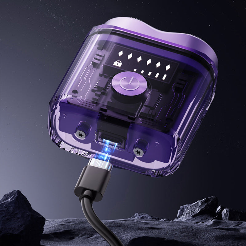 🎁HOT SALE - 50% OFF🔥Futuristic Transparent Mini Electric Smooth Shaver
