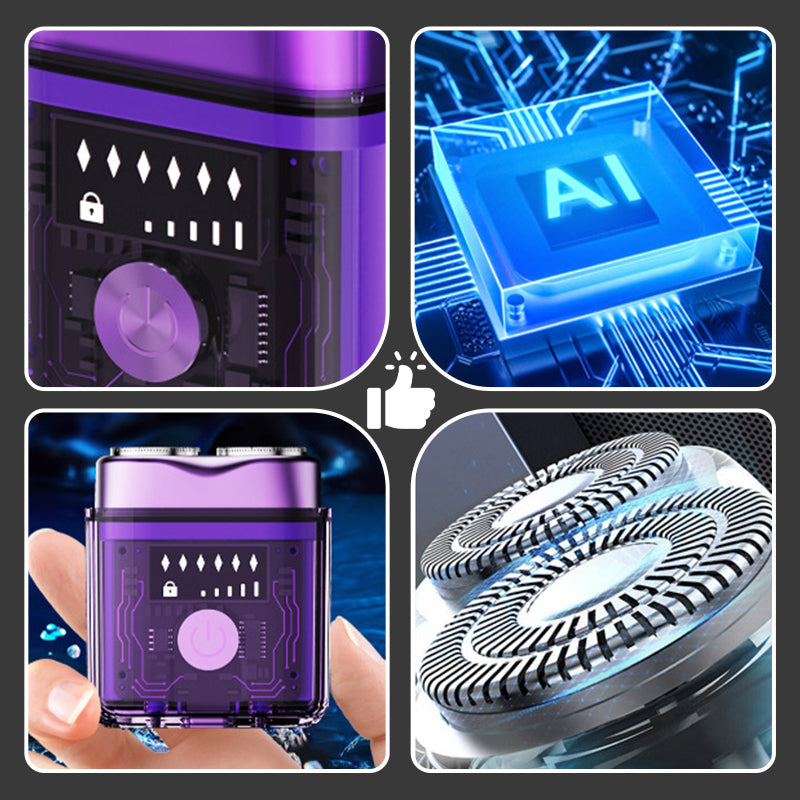 🎁HOT SALE - 50% OFF🔥Futuristic Transparent Mini Electric Smooth Shaver