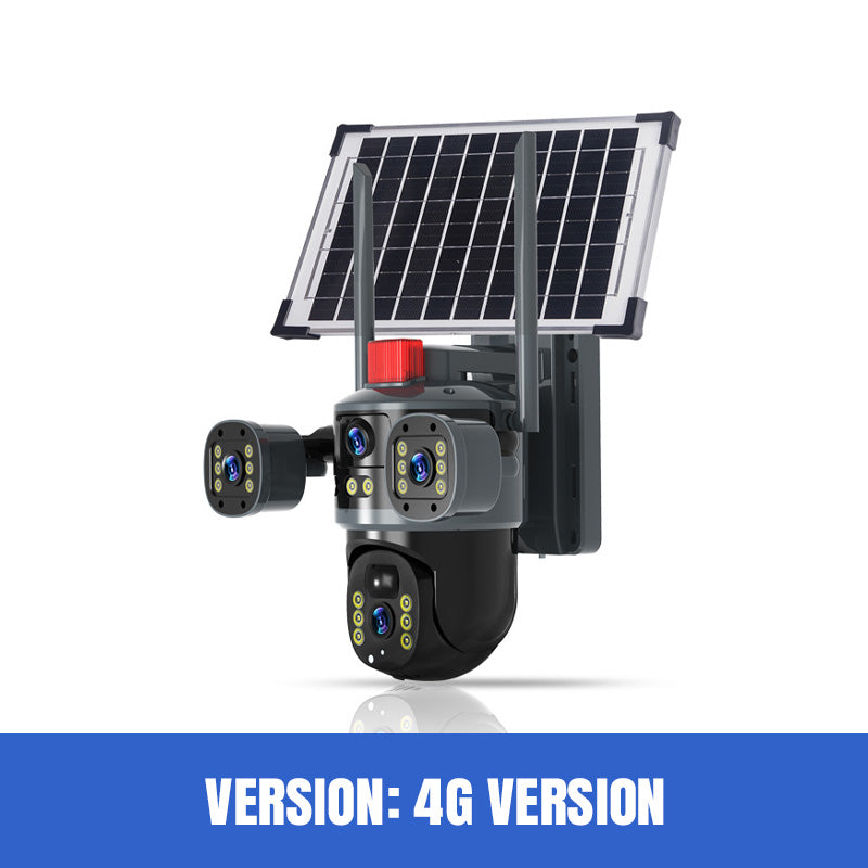 š„2025 New Hot Saleš„ Triple-Lens Solar 360° Dome Cameraāļø free shipping