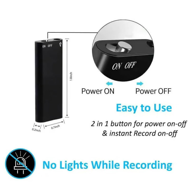 💥Mini Digital Audio Voice Recorder Pen Dictaphone🔥Never Miss a Word Again!📌