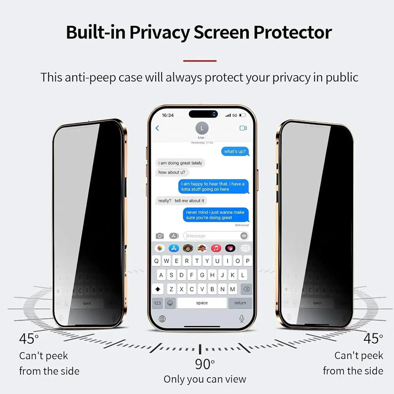 Anti-Peeping Double-Sided Privacy Magnetic Cover