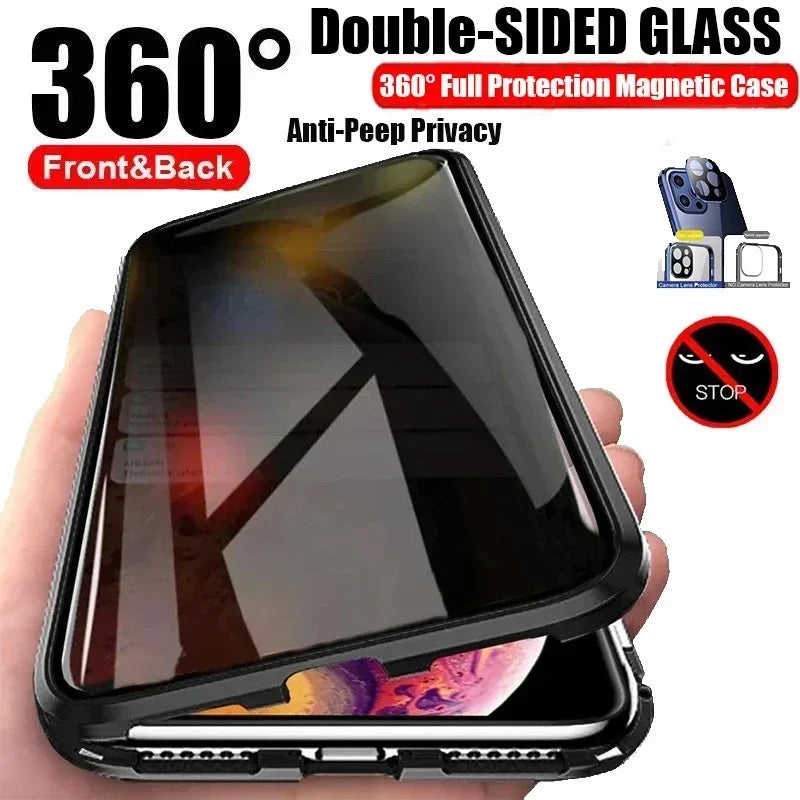 Anti-Peeping Double-Sided Privacy Magnetic Cover