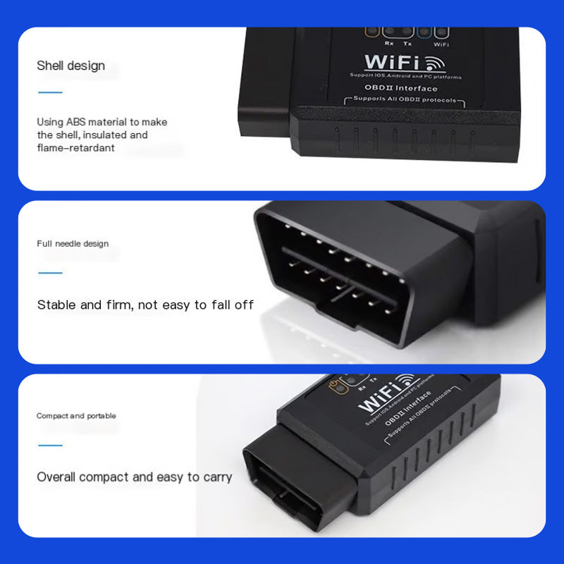 🚗Practical Wifi-Linked Automotive Diagnostic Scanner – Diagnose Like a Pro! 🔧✨