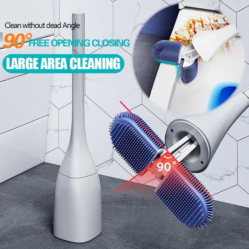 🚽Deep Cleaning Toilet Brush Set – No More Hidden Grime! ✨