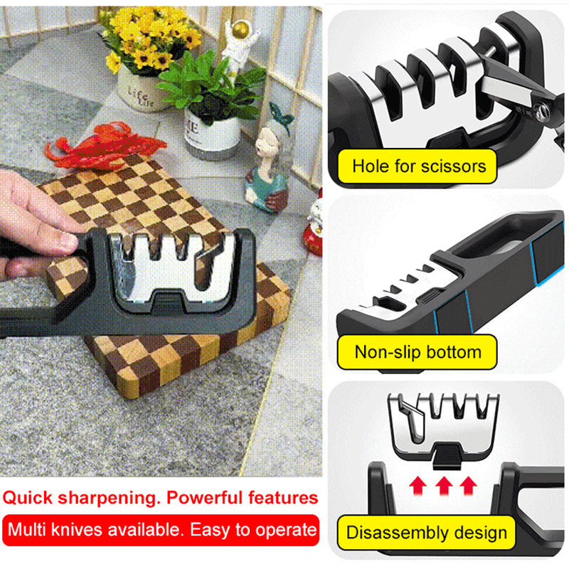 🔥HOT SALE🔥Portable 4-in-1 Kitchen Knife Sharpener