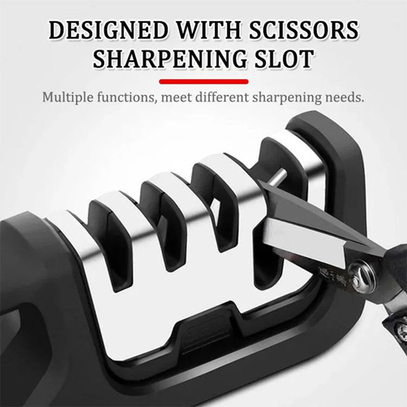 🔥HOT SALE🔥Portable 4-in-1 Kitchen Knife Sharpener