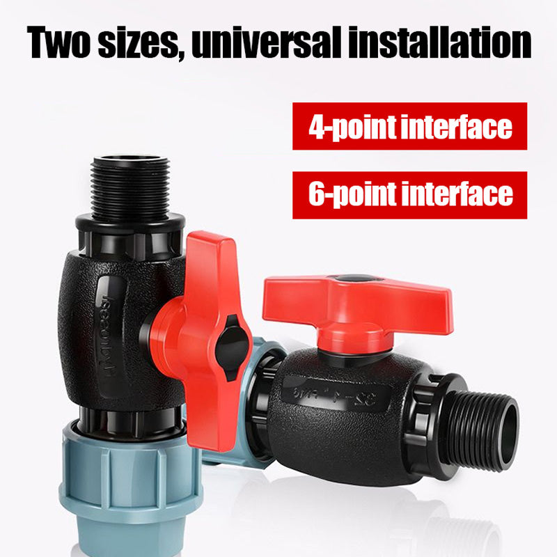 🔥PE Water Pipe Quick Connect Ball Valve