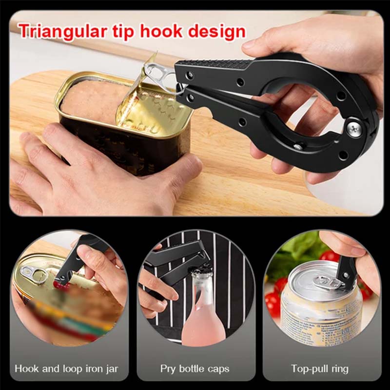 Multifunctional Bottle & Can Opener for Weak Hands