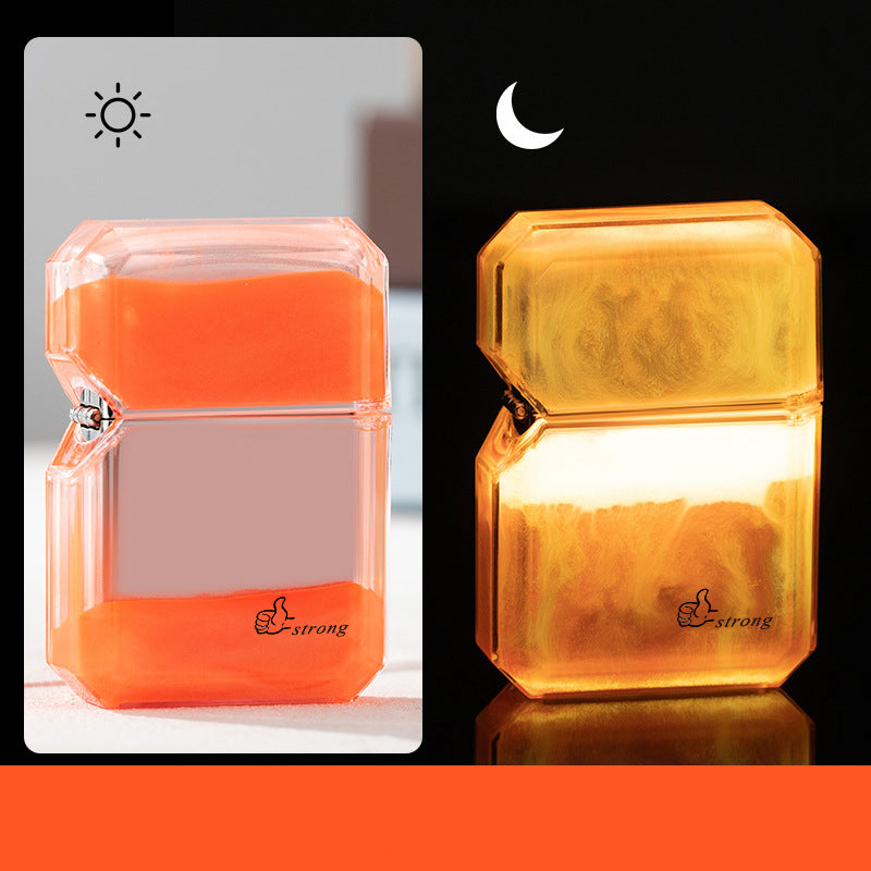 Refillable Luminous Quicksand Lighter