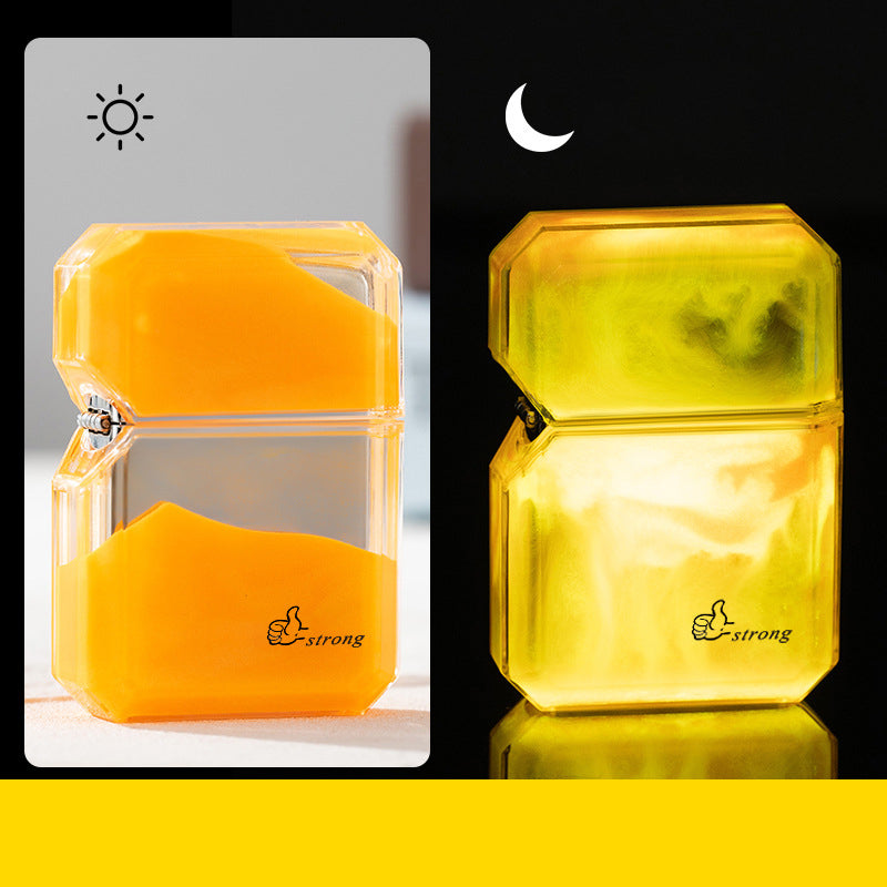 Refillable Luminous Quicksand Lighter