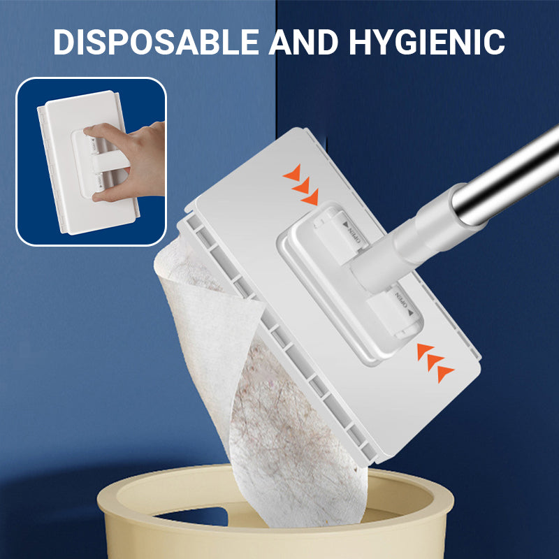 💦Hot Sale 50% OFF🧹Disposable Dust Mop with 4 Reusable Cloths