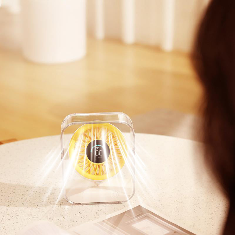 Instant Cooling Portable Turbo Desktop Fan with LED Digital Display