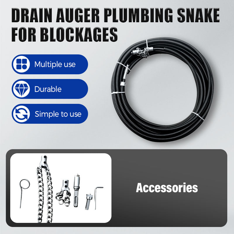 š„Hot Saleš„Drain Auger Plumbing Snake for Blockages