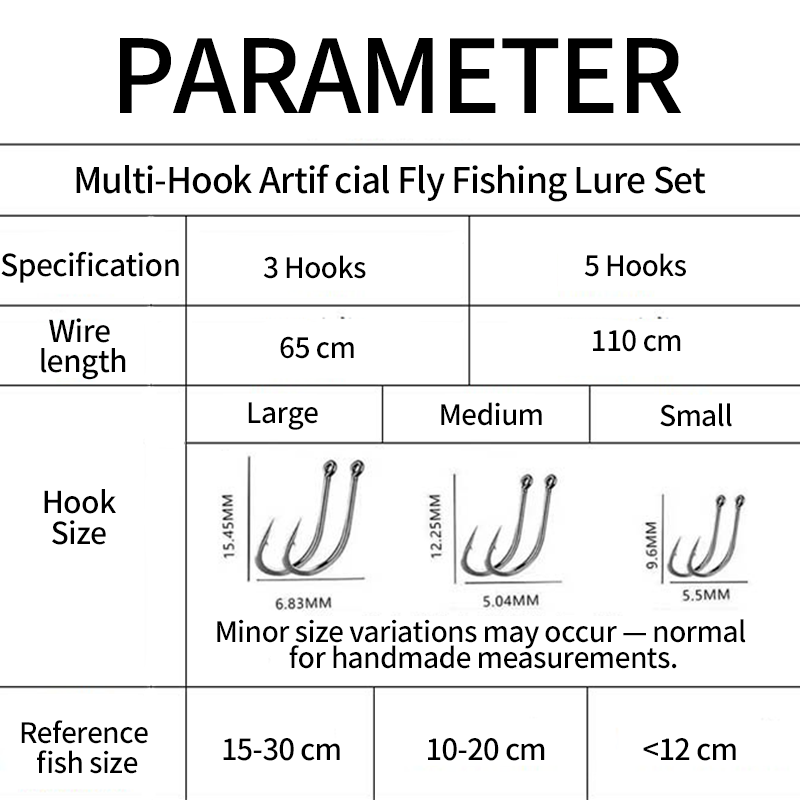 🎣Multi-Hook Artificial Fly Fishing Lure Set