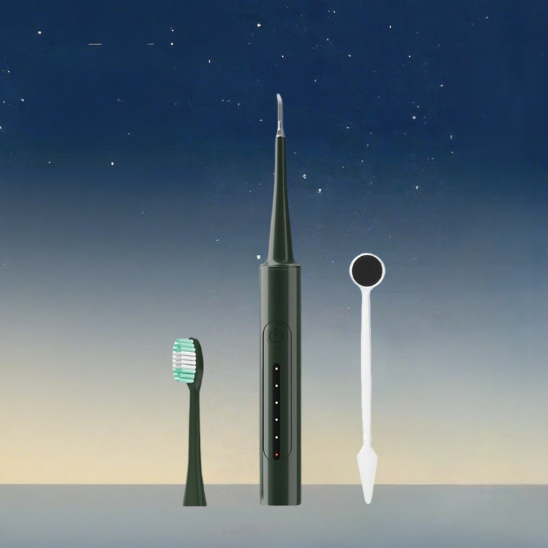 2-in-1 Ultrasonic Tooth Cleaner & Electric Toothbrush