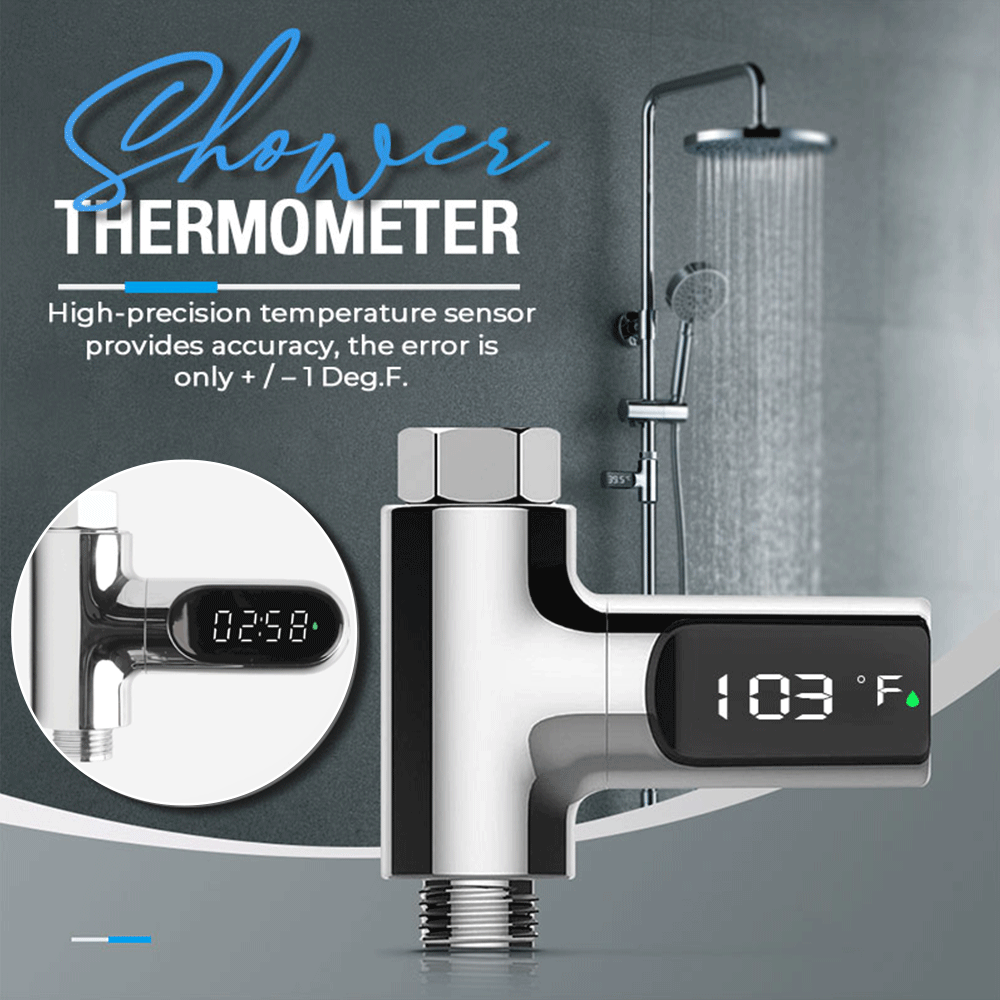 Digital Shower Thermometer - Instant Water Temperature Reader