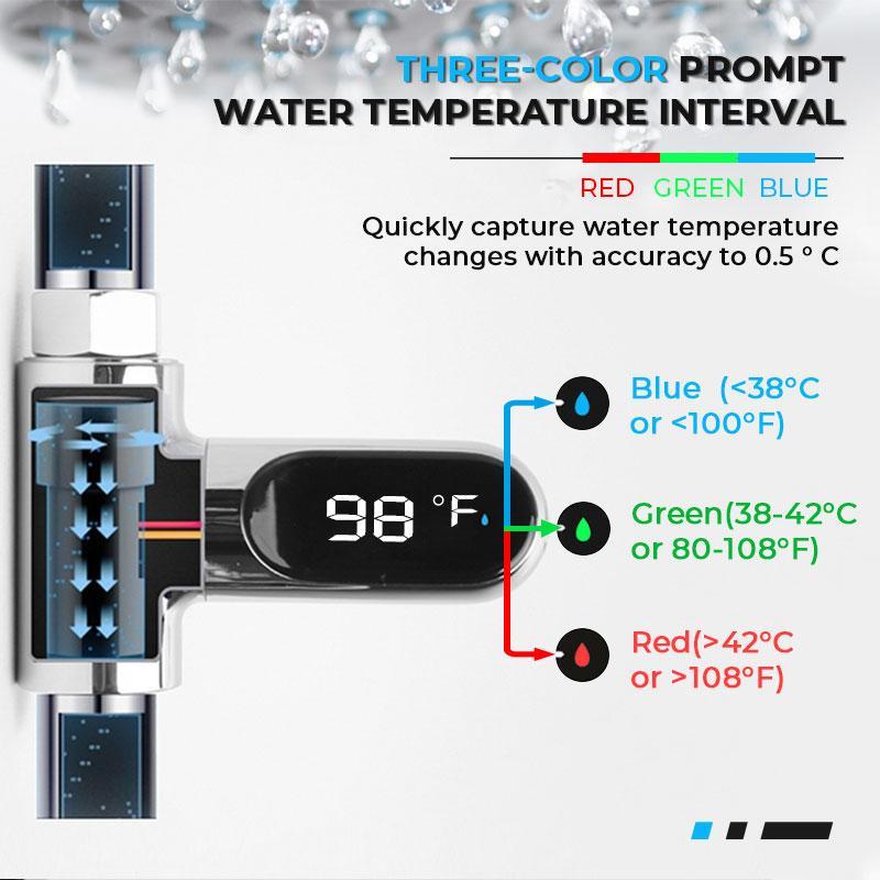 Digital Shower Thermometer - Instant Water Temperature Reader