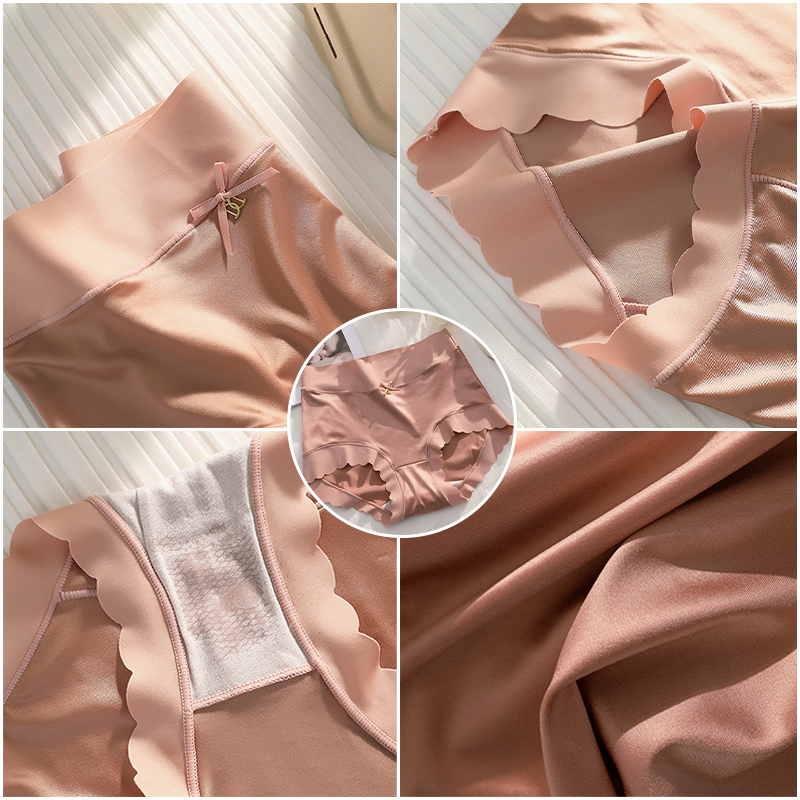 🌸Last Day-Buy 1 Get 3 Packs🔥2025 Silky High-Waist Seamless Briefs With Scalloped Edges