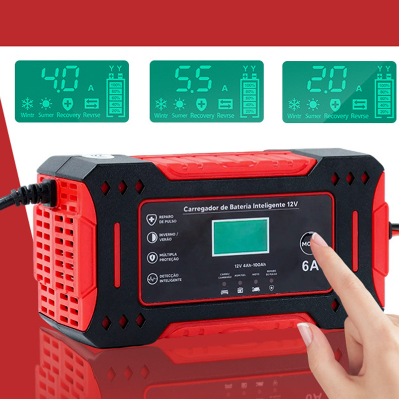 Portable Smart Car Battery Chargerš