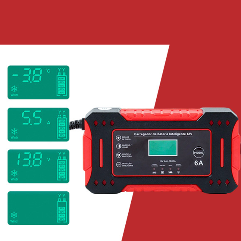 Portable Smart Car Battery Chargerš