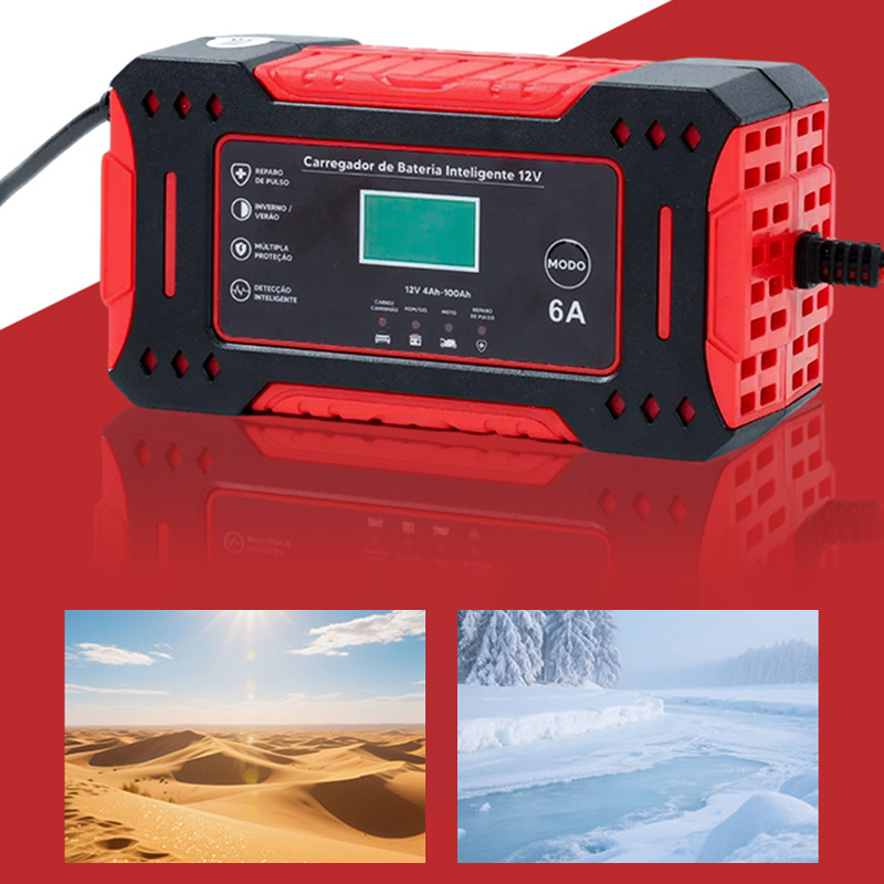 Portable Smart Car Battery Chargerš