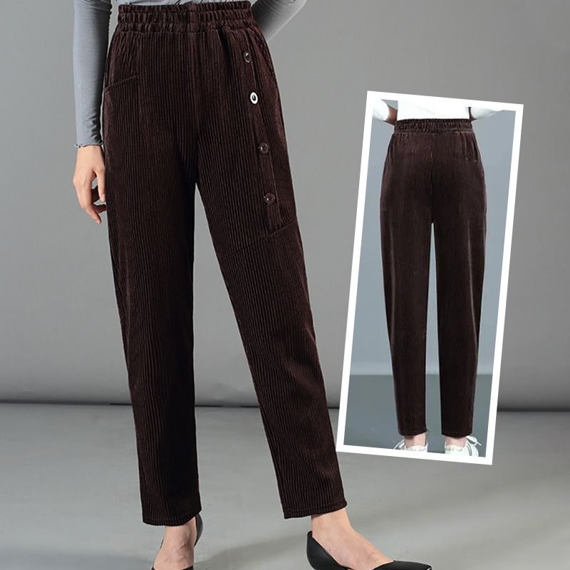 ⏳Time-Limited Special⏰Women's High Waist Corduroy Warm Pants