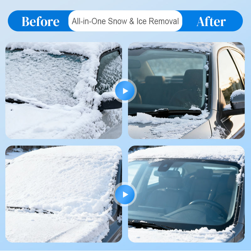 🚨 All-in-One Winter Car Care Kit: Dual-Head Snow Broom & Ice Scraper!